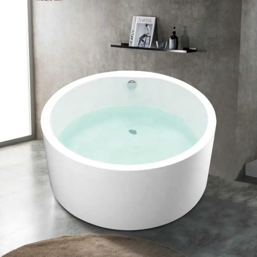 Sale popular modern style fashionable bathroom freestanding acrylic bathtub for adult