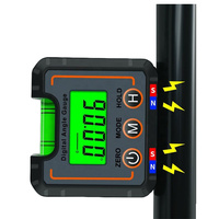 Livella Digitale Industriale con Base Magnetica, Schermo LED, Telaio in Lega di Alluminio, Mini Cubo, Indicatore Angolare, Grado di Protezione IP42