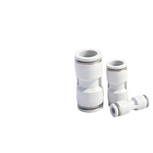 Conector Rápido Neumático Recto PU4 6 8 12 14 16mm, Acoplador Rápido de Plástico PBT para Uso Industrial - Product Image 1