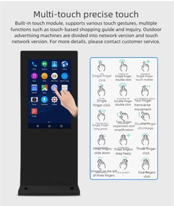 Écrans publicitaires LCD professionnels d'usine, double écran 43/55/65 pouces, double face, extérieur, étanche, résolution 4K, tactile - Product Image 6