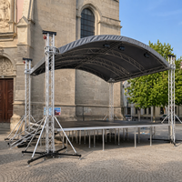 Système de treillis circulaire en aluminium pour scène de concert en plein air, treillis pour DJ, treillis pour événements, fabrication de treillis