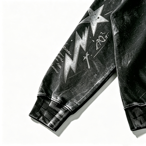 Felpa con Cappuccio Oversize Nera Stile Streetwear, Etichetta Privata, Produzione OEM, Hip Hop di <span class=keywords><strong>Los</strong></span> <span class=keywords><strong>Angeles</strong></span>, Cotone Pesante - Product Image 4