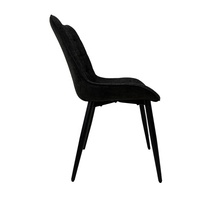 Chaises de salle à manger empilables pour restaurant, café, structure en métal robuste avec revêtement en cuir PU, chaises de bistrot modernes pour cuisine