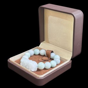Bracelet en jadéite birmane de qualité supérieure, grade A, avec <span class=keywords><strong>Pixiu</strong></span>, unisexe (avec NGTC) - Product Image 6