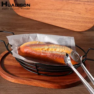 Huadison Catering Equipment Buffet High Quality Stainless Steel Fry Serving French Fries Restaurant Frying Cone Basket