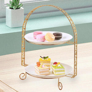 Venta al por mayor a granel de metal de la mejor calidad último diseño de mármol Servidor de pastel con acabado de calidad superior para la decoración del hogar y Mesa - Product Image 6