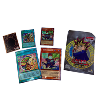 Cartes en papier holographique personnalisées avec sacs d'emballage adhésifs Sac en mylar de 3.5g Style de carte à jouer de dessin animé unique Imprimé avec logo personnalisé