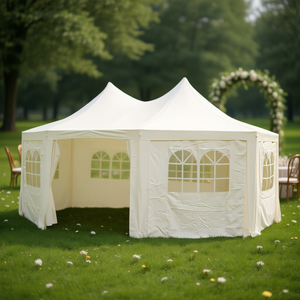 Carpa Octogonal Color Crema de 19.7'x14.4'x11.5' para Bodas y Eventos - Product Image 2