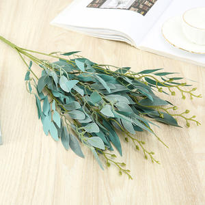 Feuilles de Saule Artificielles en Soie Vertes pour Décoration Maison et Mariage, Fleur Artificielle Simulée, Vente Chaude - Product Image 2
