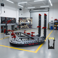 Machine de réparation de châssis de voiture par mesure laser 3D SLD avec certification CE, longueur de table de travail de 5600 mm, réglage de la hauteur du banc