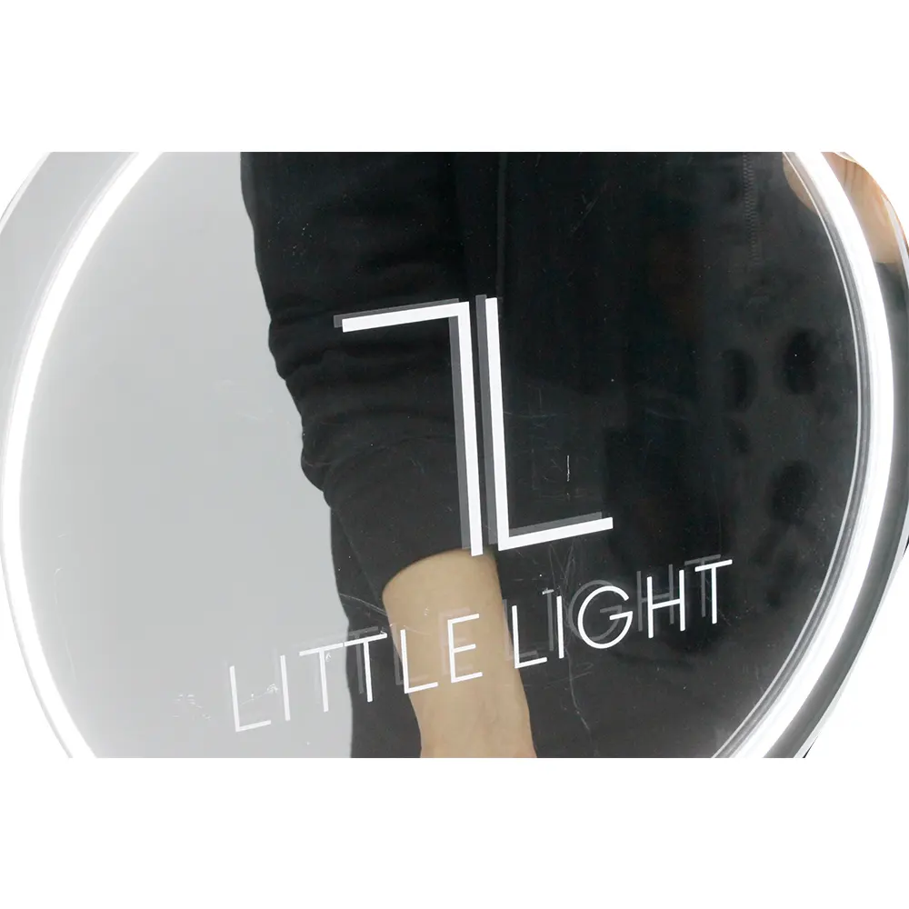 Светодиодная подсветка, акриловая круговая вывеска с логотипом, уличные деловые вывески для коммерческих