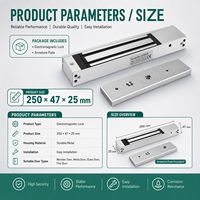 Serrure Électromagnétique DC 12V 24V de Bonne Qualité 280kg 600 Lbs pour Porte Intérieure – Fabrication Chinoise
