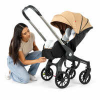 Poussette portable en alliage d'aluminium 3 en 1 pliable pour voyage, maison, extérieur, famille, bébé, capacité de charge de 20 kg, âges 0-6 ans