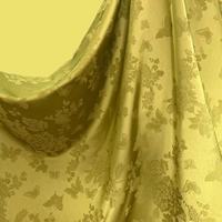 Haute Qualité Doux Stock Satin Jacquard Fleurs Conception Beau Tissu Lisse pour Femmes Robe