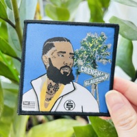 Écussons personnalisés au fer à repasser, logo brodé, grand chapeau de vêtements d'anime, patch animal tissé à coudre pour veste
