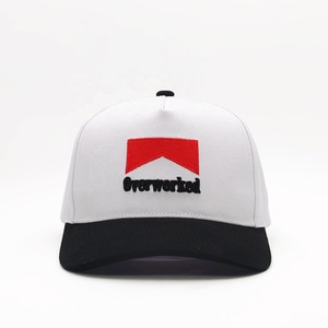 Cappello Snapback Casual Bianco con Logo Personalizzato e Colore a Contrasto per Uso Quotidiano, con Ricamo di Lettere, Cappellino da Baseball Bicolore per Uomo - Product Image 3