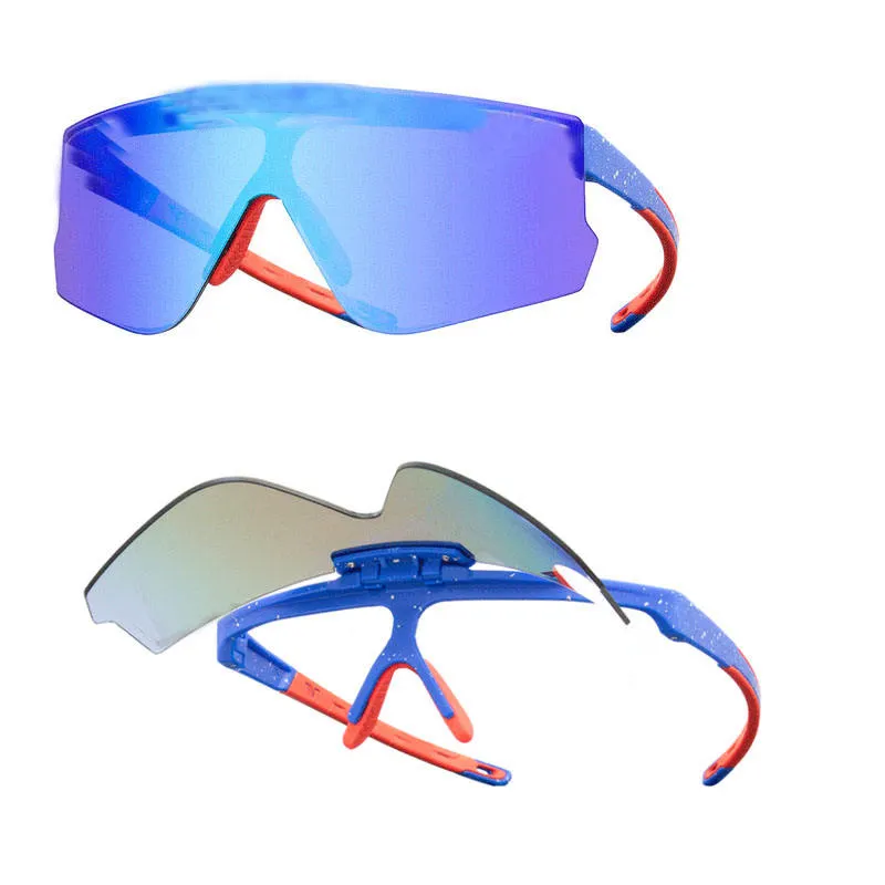 Op Maat Gemaakte Logo Merk Fietszonnebril Mannen Gafas De Sol Lentes De Sol Vrouwen Sport Zonnebril 2023 Flip Up Zonnebril Heren