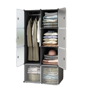 Armoire de rangement simple en <span class=keywords><strong>plastique</strong></span>, combinaison de placards, vente en gros, armoire minimaliste moderne à assembler soi-même avec <span class=keywords><strong>tiroirs</strong></span> - Product Image 5