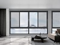 Ventanas de Aluminio de Doble Acristalamiento de Alta Calidad, Rejillas de Seguridad, Ventana Corredera, Mosquitera, Vidrio Antibalas para Ventanas de Casa