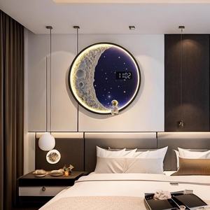 Cuadro Decorativo de Pared 2025, Arte de Lujo para Dormitorio, Pintura UV de Luna, Paisaje Moderno de Lujo, Pintura de Porcelana de Cristal con Luz LED - Product Image 5