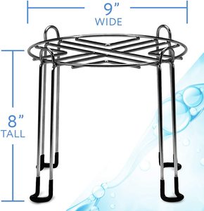 Support pour <span class=keywords><strong>filtre</strong></span> à <span class=keywords><strong>eau</strong></span>, 8 pouces de hauteur, 9 pouces de large, en acier inoxydable écologique, compatible avec les supports de comptoir pour fontaines à <span class=keywords><strong>eau</strong></span> à alimentation par gravité - Product Image 1