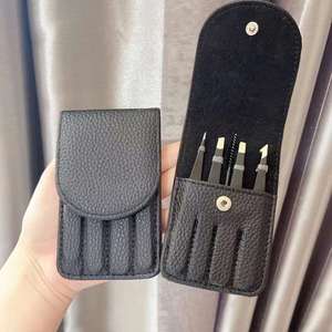 Precision Stainless Steel Eyebrow & Eyelash Tweezers 96 <b>Clip</b> Set with Pointed Tip Makeup Tools - Product Image 2