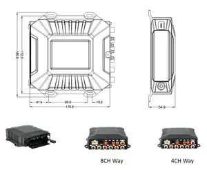 EAPODA 1080p Hdd 8 Channel Mdvr Kit 3g 4g Gps Wifi 4ch Mdvr Sd Card Mobile Dvr Kit With Cmsv6 Client Software