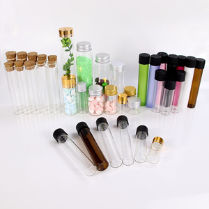 Tube de cône en verre transparent avec capuchon résistant aux enfants Tubes de cigares en verre 116 mm pré-emballage bouteille en verre roulé Tube à fumer - Product Image 4