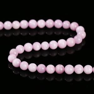 JD GEMS Grosir Manik-manik <span class=keywords><strong>Kunzite</strong></span> Ungu Alami Bulat untuk Perhiasan Gelang Kristal, Perlengkapan DIY - Product Image 5