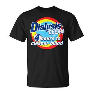 Camiseta para Diálisis Clean: 4 Horas para un Sangre Más Limpia - Ropa para Pacientes de Diálisis - Product Image 2