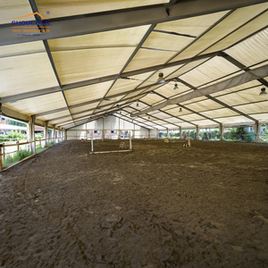Carpa de PVC con Estructura en A de 25x80m, Resistente, de Aleación de Aluminio, para Equitación, Arena de Montar a Caballo, Carpa Deportiva - Product Image 3