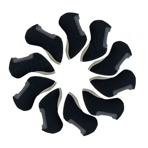 Custom Wholesale Embroidery Soft Leather Wedge Cap <b>Set</b> Head <b>Golf</b> <b>Club</b> Iron Cover Headcover - Product Image 1