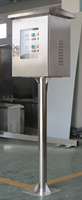 Boîte électrique en acier inoxydable 304 pour extérieur et intérieur, 380V/400V, 24 prises, design résistant aux intempéries/à la pluie, certifiée CE