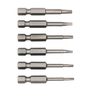 Punta de destornillador neumático triangular de acero FSYMX S2, forma irregular magnética de 1/4 de pulgada para herramientas neumáticas y eléctricas - Product Image 1
