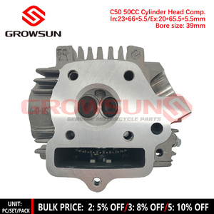 50CC 70CC 90CC C50 C70 <span class=keywords><strong>C90</strong></span> CULATA COMP. CON VÁLVULAS para MOTOR 139FMB 4T CHINESE CUBS MINI ATV MINI POCKET - Product Image 1
