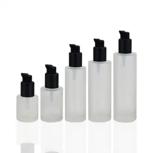韩国化妆品包装供应商玻璃胡须油防晒霜奶瓶豪华身体乳液泵容器