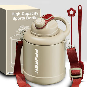 Botella de Agua Aislada al Vacío de Doble Pared FAYREN de 1300 ml y 1600 ml con Correa para el Hombro para Gimnasio y Actividades al Aire Libre - Product Image 1