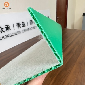 แผ่นป้องกันบันไดแบบรังผึ้ง PP <span class=keywords><strong>หนา</strong></span> 3 มม. <span class=keywords><strong>5</strong></span> มม. ใช้ซ้ำได้ ป้องกันการ<span class=keywords><strong>ล</strong></span>ื่น สำหรับงานก่อสร้าง - Product Image 5