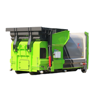 Station de compactage de déchets mobiles de 12 mètres cubes, robuste et écologique