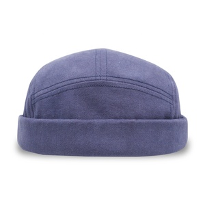 Casquette de <span class=keywords><strong>marin</strong></span> unisexe pour hommes Casquette de propriétaire <span class=keywords><strong>Bonnet</strong></span> roulé Chapeau rétro sans bord - Product Image 2