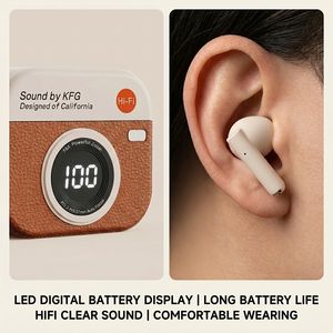 Écouteurs intra-auriculaires <span class=keywords><strong>sans</strong></span> <span class=keywords><strong>fil</strong></span> rétro B2B, écouteurs sportifs TWS de haute qualité, réduction du bruit, indicateur de batterie LED - Product Image 2