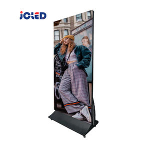 Indoor Vertical P2.5 2.5mm Triple Foldable LED Screen Wall Outdoor Floor Stand Folding Poster <b>Display</b> Wheels IP65 Shopping Mall - Product Image 3