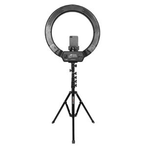 AFI R219 <span class=keywords><strong>ring</strong></span> lihgt avec trépied, batterie externe circulaire pour selfie, lumière annulaire led avec trépied trépied, support de téléphone portable - Product Image 4