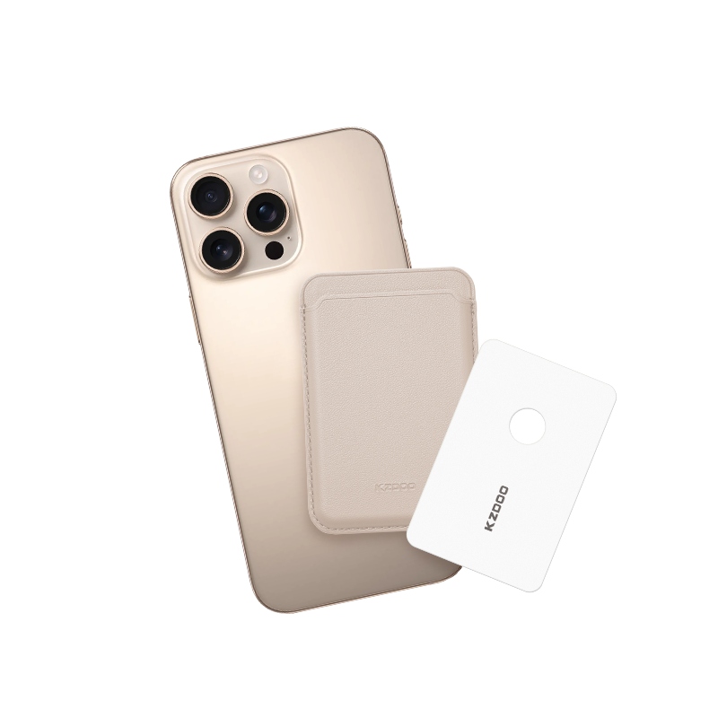 leather iphone magsafe wallet with bracket