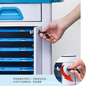 Tongchen Medical Record Cart 2 Layers <b>Filing</b> Cabinet Trolley For Hospital Use - Product Image 4