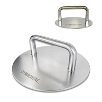 Presse à gâteau carrée en acier inoxydable de qualité alimentaire, personnalisée pour usage domestique, avec plaque de pressage manuelle pour calamars grillés