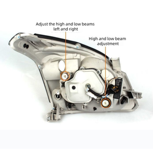 Faros de Xenón para Toyota Land Cruiser <span class=keywords><strong>Prado</strong></span> 2003-2009, Conjunto de Faro con Lente Modificado y Luz LED de Marcha Diurna - Product Image 6