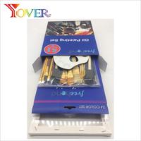 51pcs 궁극의 유성 페인트 세트 페인팅 액세서리 포함
