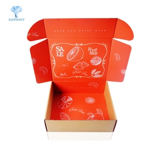 กล่องกระดาษบรรจุผักผลไม้ เช่น มะเขือเทศเชอร์รี่ กล้วย ส้ม และผลไม้อบแห้ง - Product Image 2