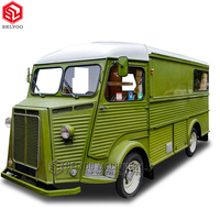 Custom Street Food Taco Ice Cream Van Party Bus Camión de comida móvil barato Café Comida Camión Carro Personalizado Snacks Fibra de vidrio